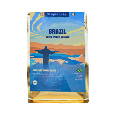 CÀ PHÊ HẠT RANG ĐẶC BIỆT - BRAZIL SANTO ANTONIO CHOCOLA - STUPIDUCKS SPECIALTY COFFEE- 250 gram