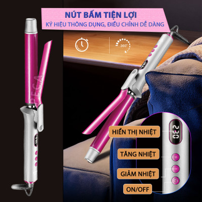 Máy uốn tóc cao cấp Kemei KM-2303 điều 13 mức nhiệt chỉnh nhiệt độ phù hợp với mọi loại tóc công suất mạnh mẽ - Hàng chính hãng