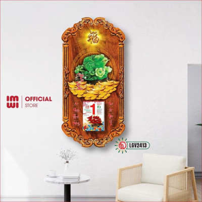 Lịch gỗ phong thủy Thiềm Thừ Chiêu Tài Tiến Bảo IMWI GIMIVINA LGV2413