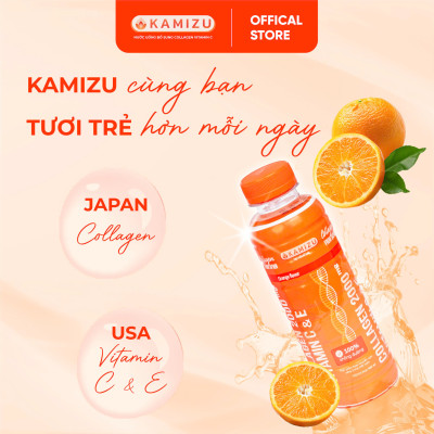 Nước uống bổ sung Kamizu hương cam thanh mát - Thùng 24 chai