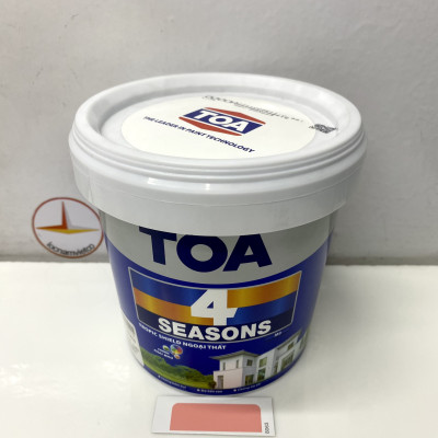 Sơn phào chỉ trong và ngoài nhà Toa 4 Seasons Tropic Shield màu hồng cam C- 8063_1L