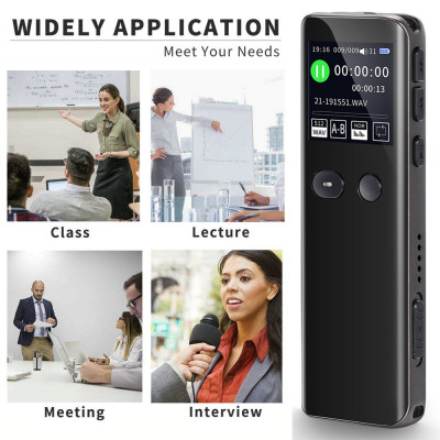 ROGTZ - Máy Ghi Âm Kỹ Thuật Số GA330/V33 Bộ nhớ 8Gb Pin Lithium 280mAh 20h Loại bỏ tạp âm Loa ngoài Hi-Fi Ghi âm rảnh tay Lưu trữ thông minh Bảo vệ mật khẩu Kết nối dễ dàng USB2.0 Định dạng WAV MP3 Phát nhạc WMA FLAC MPO3 APE OGG - Hàng Chính Hãng 