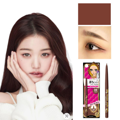 Bút Chì Sáp Kẻ Lông Mày Không Lem Trôi Lõi Siêu Mịn Màu Nâu Tự Nhiên Kissme Heroine Make Quick Eyeliner