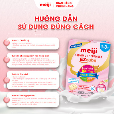 Combo 1 Hộp Thực phẩm Bổ Sung Meiji Mama Milk Và 1 Hộp Sản Phẩm Dinh Dưỡng Công Thức Meiji Growing Up Formula Ezcube