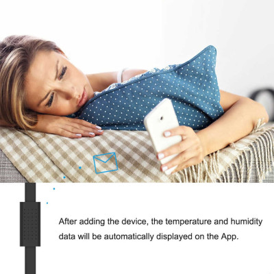 Cáp Broadlink HTS2 Cảm Biến Độ Ẩm Nhiệt Độ Cho Các Thiết Bị Nhà Cửa Thông Minh RM4 Pro, RM4 mini - Hàng Nhập Khẩu