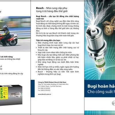 Bugi Bosch Platium Dùng Cho Vespa "Cổ" Vespa 2 Thì Sprint 150 PX 150