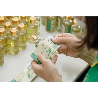 Tinh dầu Tràm Huế nguyên chất 50ml -10ml - Hoa Nén - Chuẩn VietGAP - Hàng Chính Hãng