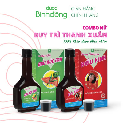 COMBO DUY TRÌ THANH XUÂN của Dược Bình Đông – MÁT GAN, BỔ HUYẾT, ĐIỀU KINH, GÌN GIỮ SẮC XUÂN