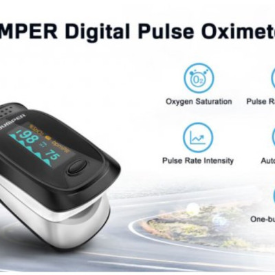 Máy đo nồng độ oxy máu SPO2 và nhịp tim, chỉ số PI Jumper JPD-500D (Chứng nhận FDA hoa kỳ)