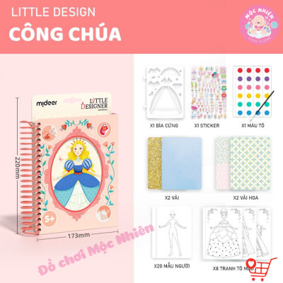 Đồ chơi Thiết Kế Thời Trang và Tô Màu Nước Công Chúa - Mideer Little Designer