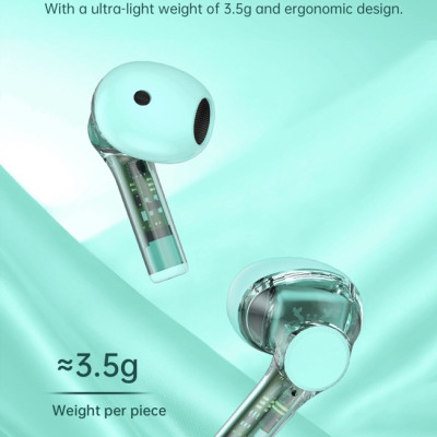 Tai nghe Wiwu Pure Sound TWS12 kết nối Bluetooth V5.3, có điều khiển cảm ứng trực tiếp trên tai nghe - Hàng chính hãng