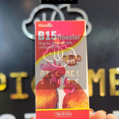 Vemedim B15 Rooster Bổ sung Vitamin giúp Tăng Khối Cơ, Tăng Cường Đề Kháng cho Gà Đá, Chó Mèo