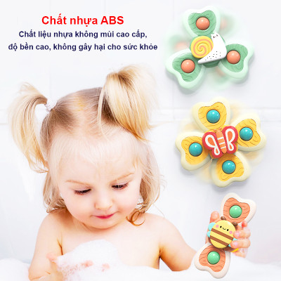 Đồ chơi con quay họa tiết động vật vui nhộn Baby-S, Con quay cho bé nhiều màu sắc đáng yêu – SDC064