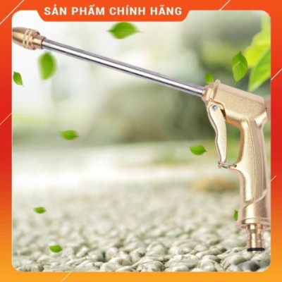 ️ Bộ dây vòi xịt nước rửa xe, tưới cây , tăng áp 3 lần, loại 7m, 10m 206701-3 đầu đồng,cút+ túi đựng bút