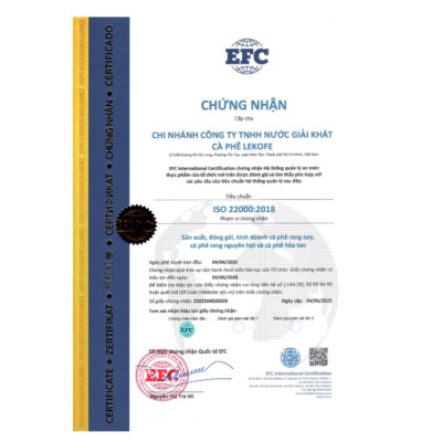 Cà phê nguyên hạt Bình Minh Lekofe 100% Robusta Đắng đậm chát nhẹ Túi 500gram