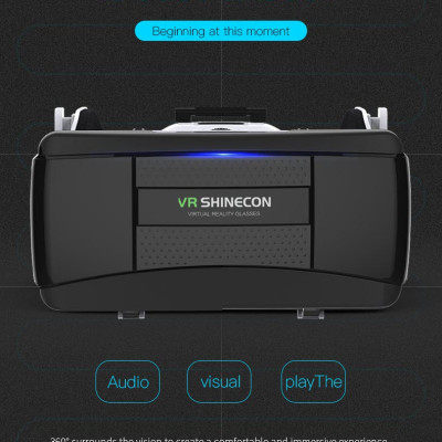 Kính Thực Tế Ảo 3D VR SHINECON 6 G06EB Android IOS - Dùng Cho Điện Thoại Từ 4.7 - 6.1 inches - Hàng Chính Hãng