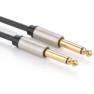 Cáp âm thanh stereo 2 đầu đực chuẩn jack 6.5mm UGREEN AV128 - Hàng Chính Hãng