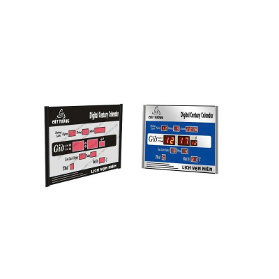 Đồng Hồ Treo Tường LED Cát Tường Có Lịch Âm – Lịch Vạn Niên Sáng Rõ, Hiện Đại, Kích Thước Lớn 40x30cm