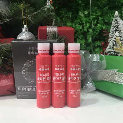 Nước Uống Collagen Hàn Quốc – Hanami Collagen Ampoule 25ml * 3 bottle