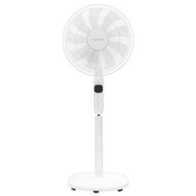 Quạt đứng Toshiba F-LSD10(W)VN - Màu trắng - Điều khiển từ xa núm xoay vô cực - 9 cánh - DC inverter tiết kiệm điện 70% - 26 tốc độ gió - Màn hình LED hiển thị - Hàng chính hãng, bảo hành 12 tháng, chất lượng Nhật Bản