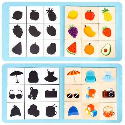 Đồ Chơi Trí Tuệ, Đồ Chơi Thông Minh Tìm Hình Theo Bóng Giúp Bé Rèn Luyện Trí Nhớ, Phản Xạ Nhanh