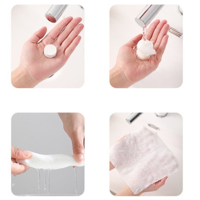 Combo 20 Viên Nén Khăn Ướt Nhỏ Gọn, Chất Liệu Mềm, Mịn, Dùng 1 Lần Tiện Dụng Gia Đình, Sạch Sẽ, An Toàn. TakyHome 5850Set20