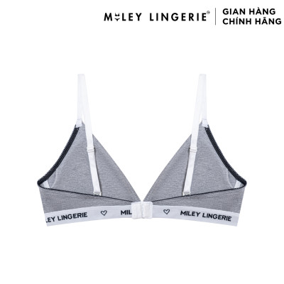 Combo 3 Áo Ngực Cotton Không Gọng Mút Mỏng Lưng Logo Thời Trang BeingMe Miley Lingerie
