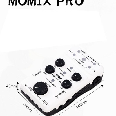 JOYO MOMIX PRO Soundcard âm thanh guitar dùng thu âm và livestream- Hàng Chính Hãng 