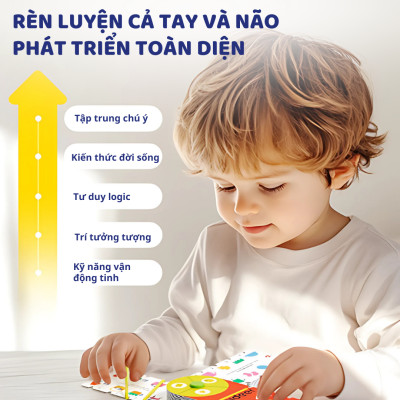 Bộ thẻ học thông minh flashcard Mideer Match & Connect Play book giáo dục sớm cho bé