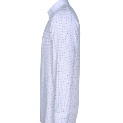 Áo sơ mi nam tay dài form ôm suông Khatoco A1MD518T1-CNIN304-2502-D