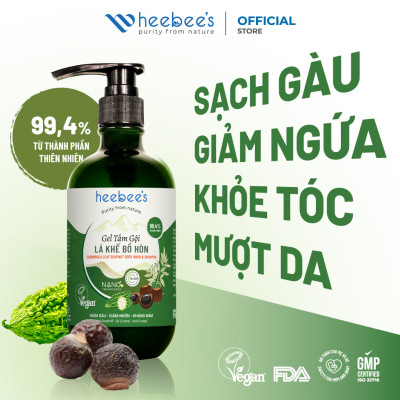 Gel Tắm Gội Lá Khế Bồ Hòn Heebee