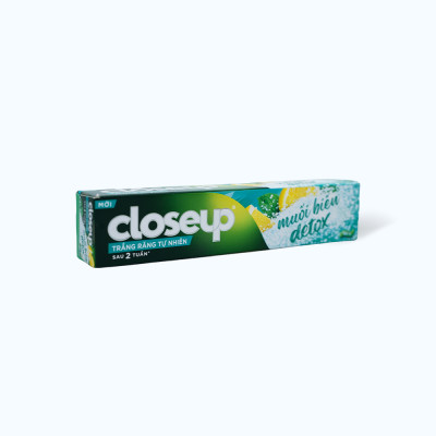 Kem Đánh Răng CLOSE UP Muối Biển Detox Giúp Trắng Răng (tuýp 180g)