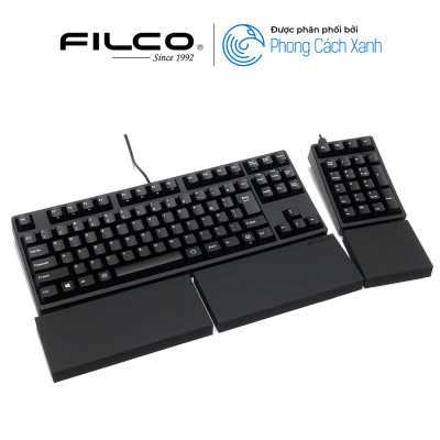 Kê tay bàn phím cơ Filco Animal Free Leather Macaron - L3 Black (Kiểu tách) - Hàng Chính Hãng
