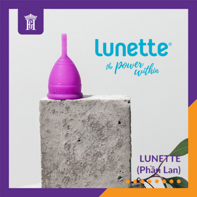 Cốc Nguyệt San Lunette Màu Tím - Vật Liệu 100% Silicon Y Tế Đạt Chứng Nhận FDA - Nguyên Tem Niêm Phong - Sản Xuất Tại Phần Lan - Hàng Chính Hãng - Lunette Menstrual Cup Violet