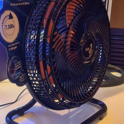 Quạt Sàn TURBO ASIA STB1601 Công Suất 80W Màu Đỏ Đen - Hàng chính hãng
