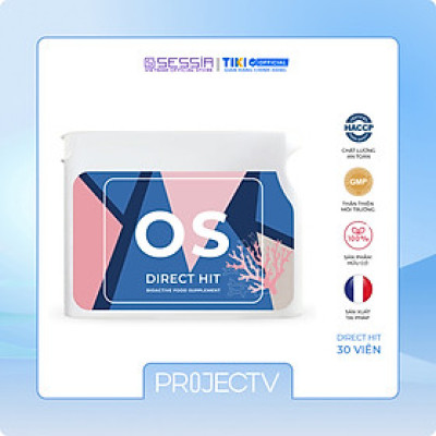 Thực Phẩm Sức Khỏe OS Direct Hit - Xương Chắc Khỏe - PROJECT V - Hộp 30 Viên - Xuất xứ Pháp, Hàng Chính Hãng