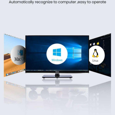 Ugreen UG20120US382TK Usb 2.0 đực Máy In ra đầu cái Type C vỏ nhôm màu xám - HÀNG CHÍNH HÃNG