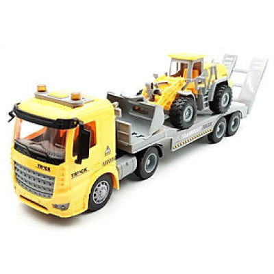 Bộ Đồ Chơi Mô Hình Xe Tải Chở Xe Xúc - Vecto VT8812A