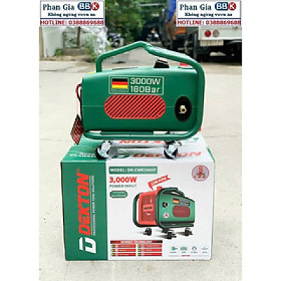Máy Rửa Xe Dekton DK-CWR3000F - Công Suất 3000W - Có Chỉnh Áp, Bánh Xe Đẩy - Motor 100% Dây Đồng
