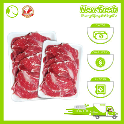 [GIAO NHANH HCM] Bắp bò Úc Thái Mỏng thơm giòn, nhiều gân, chắc thịt - Khay 500gr