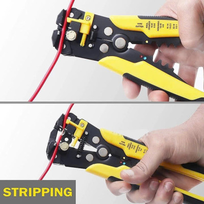 Kìm Tuốt Dây Điện Tự Động Đa Năng Tolsen – Bấm Cos, Cắt Dây Chuẩn Xác, Dễ Dùng