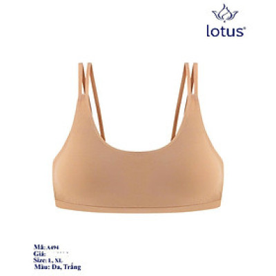 Áo lá học sinh Lotus A494 cotton cao cấp bản trơn đơn giản hai dây