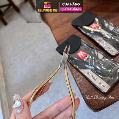 Kìm Nhặt Da Thép Cao Cấp Mạ Vàng HL555, Siêu Sắc Bén , Đầu Bán Nguyệt, Dùng Làm Nail, Cầm Nắm Chắc Chắn Trọng Lượng 52g