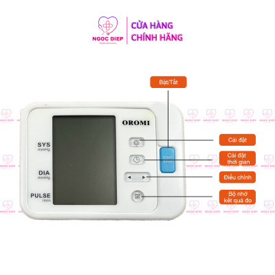 Máy đo huyết áp điện tử bắp tay OROMI YK-BPA4 - Có hỗ trợ giọng nói tiếng việt - Hàng chính hãng