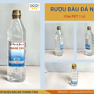 Đặc Sản Bình Định - Rượu Bàu Đá Thành Tâm Nếp 1 Lít- OCOP 3 Sao