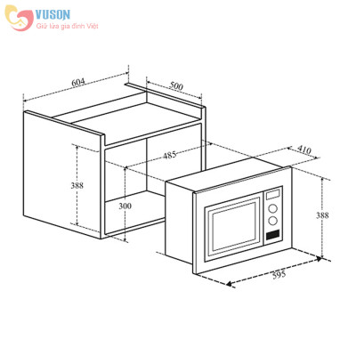 Lò vi sóng kết hợp nướng Eurosun MWO-30EUR - Hàng chính hãng
