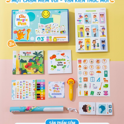Bút Chấm Đọc Lala Magic Pen Song Ngữ Việt Anh - Đồ Chơi Âm Thanh Tích Hợp Đa Chức Năng kèm Thu Âm Cho Bé – Lalala Baby