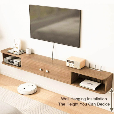 Kệ tivi treo tường trang trí gỗ công nghiệp SMLIFE Takeda