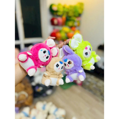 Thú nhồi bông babythree chất lông mịn dễ thương - Size 15cm - Quà tặng móc khoá babythree treo cặp cute