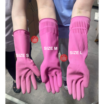 [Mua 3 Tặng 2] Bộ 3 Đôi Găng Tay Cao Su MJ Có Móc Size S 31cm